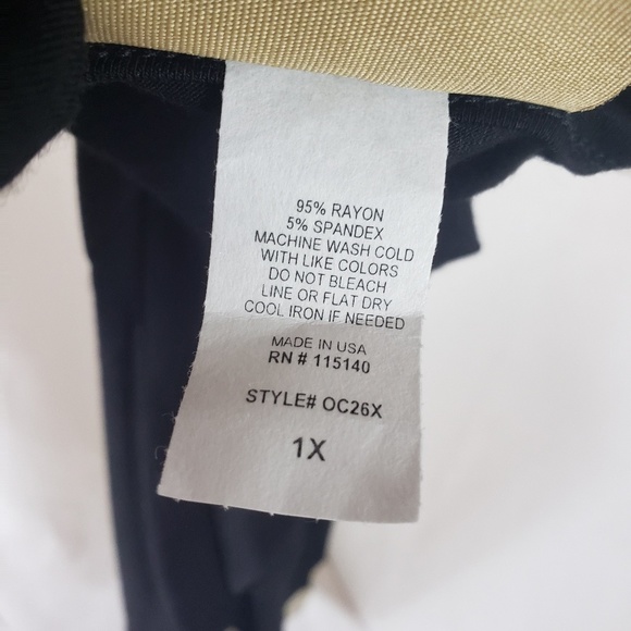 Sale! SALE! Boho lace hem Black tshirt dress Embroidered 1x - Picture 4 of 5